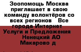 Зоопомощь.Москва приглашает в свою команду волонтёров со всех регионов - Все города Интернет » Услуги и Предложения   . Ненецкий АО,Макарово д.